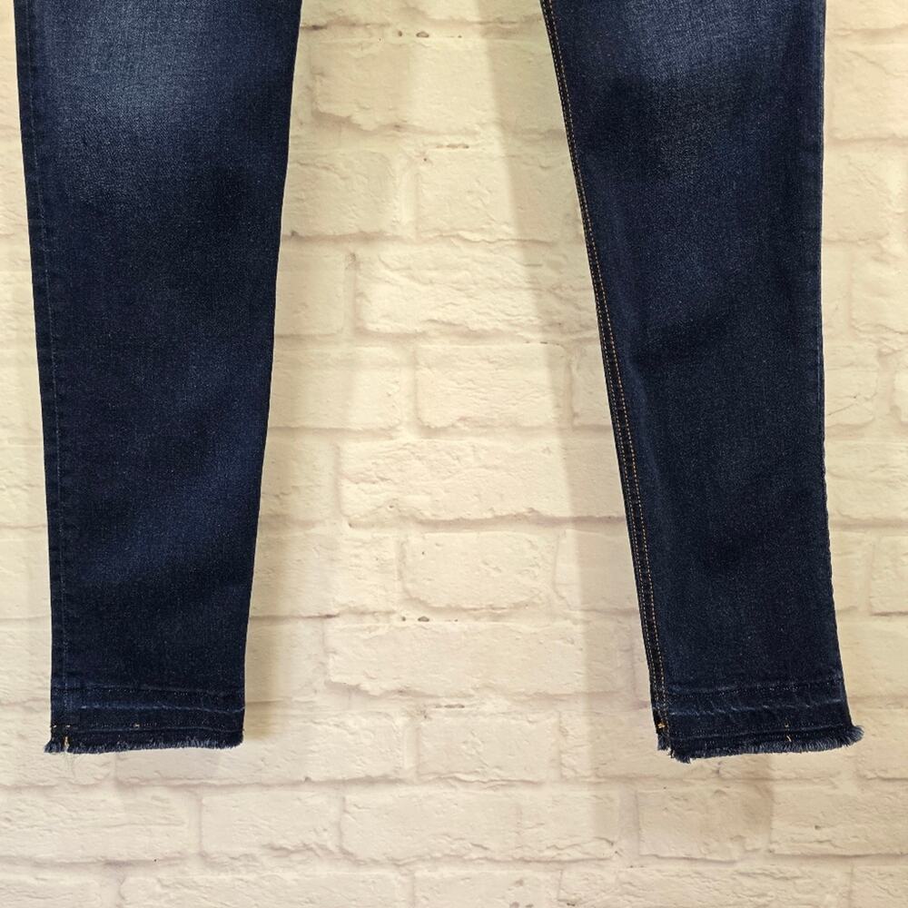 W Rag & Bone Cate Mid Rise Ankle Skinny Dark Blue Jeans Size 27 Selvedge Selvage - Picture 3 of 11